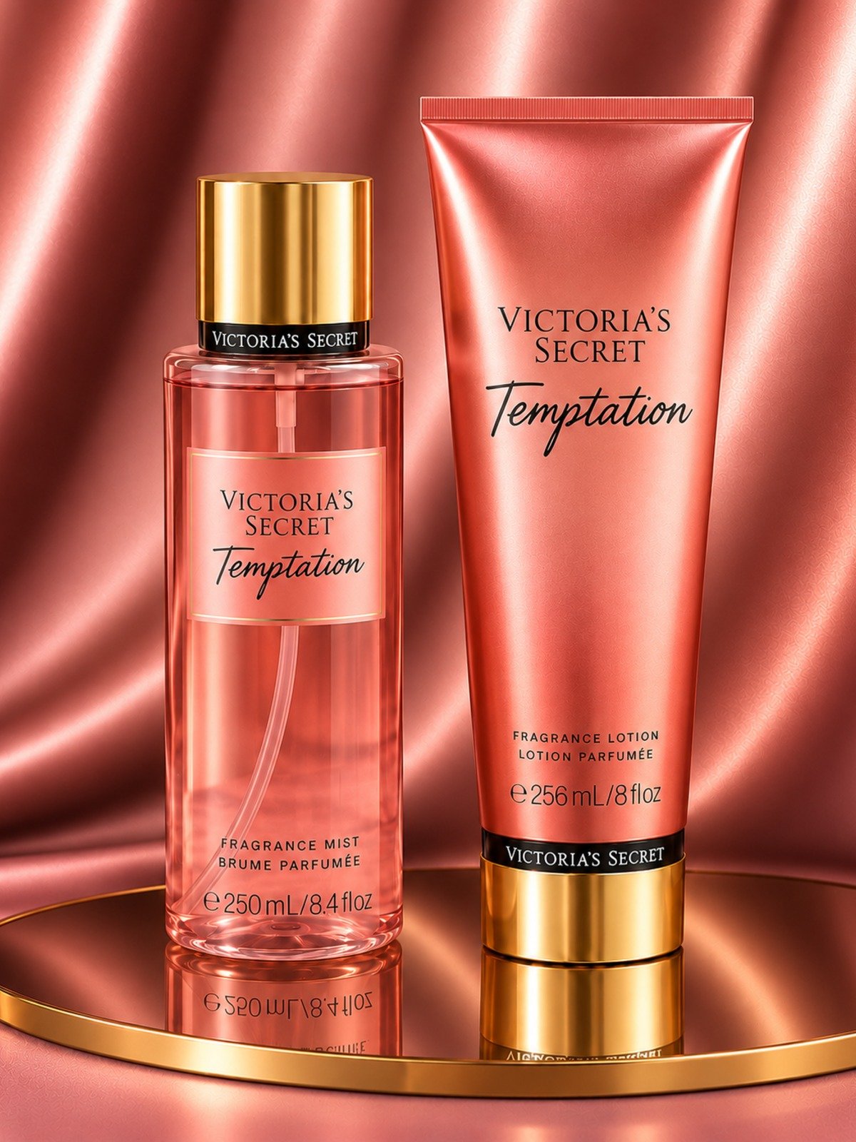VICTORIA'S SECRET TEMPLATION, 250/ 256ML, perfume árabe original