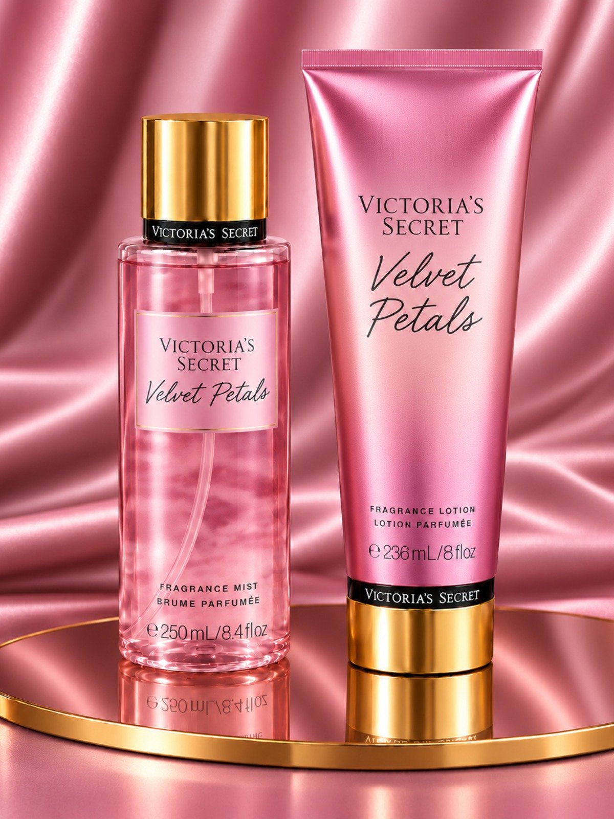 VICTORIA'S SECRET VELVET PETALS, 250/ 256ML, perfume árabe original