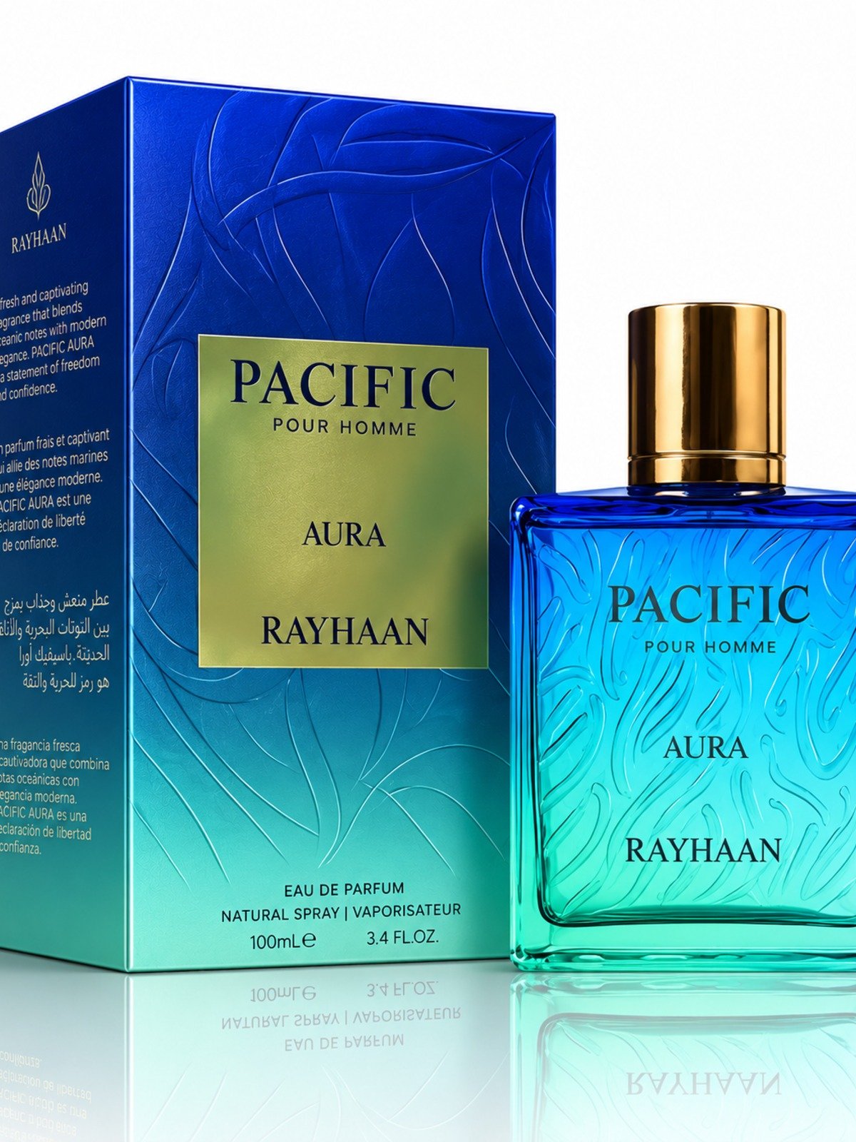 RAYHAAN PACIFIC AURA, 100ML, perfume árabe original