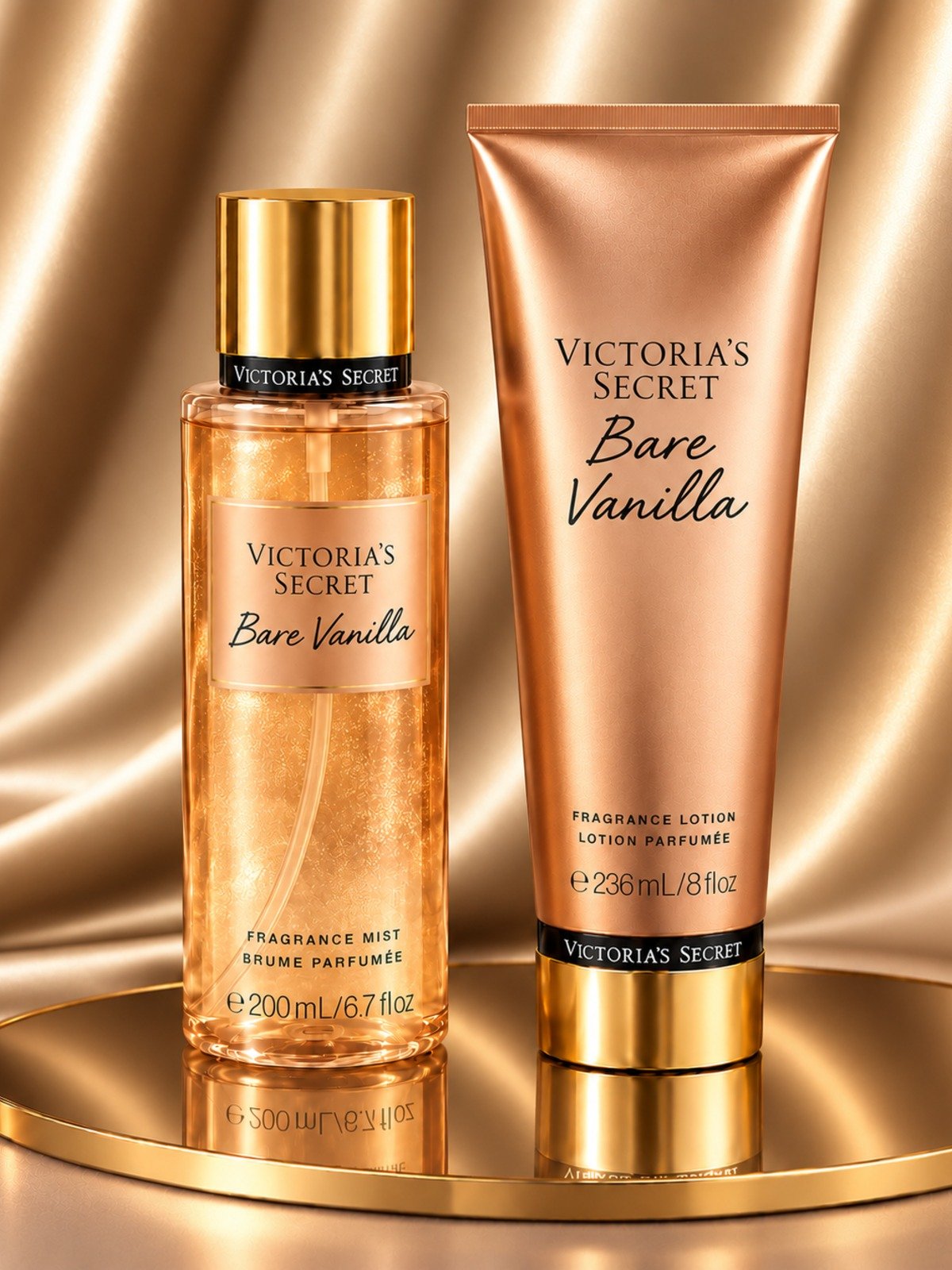 VICTORIA'S SECRET BARE VANILLA, 250/ 256ML, perfume árabe original